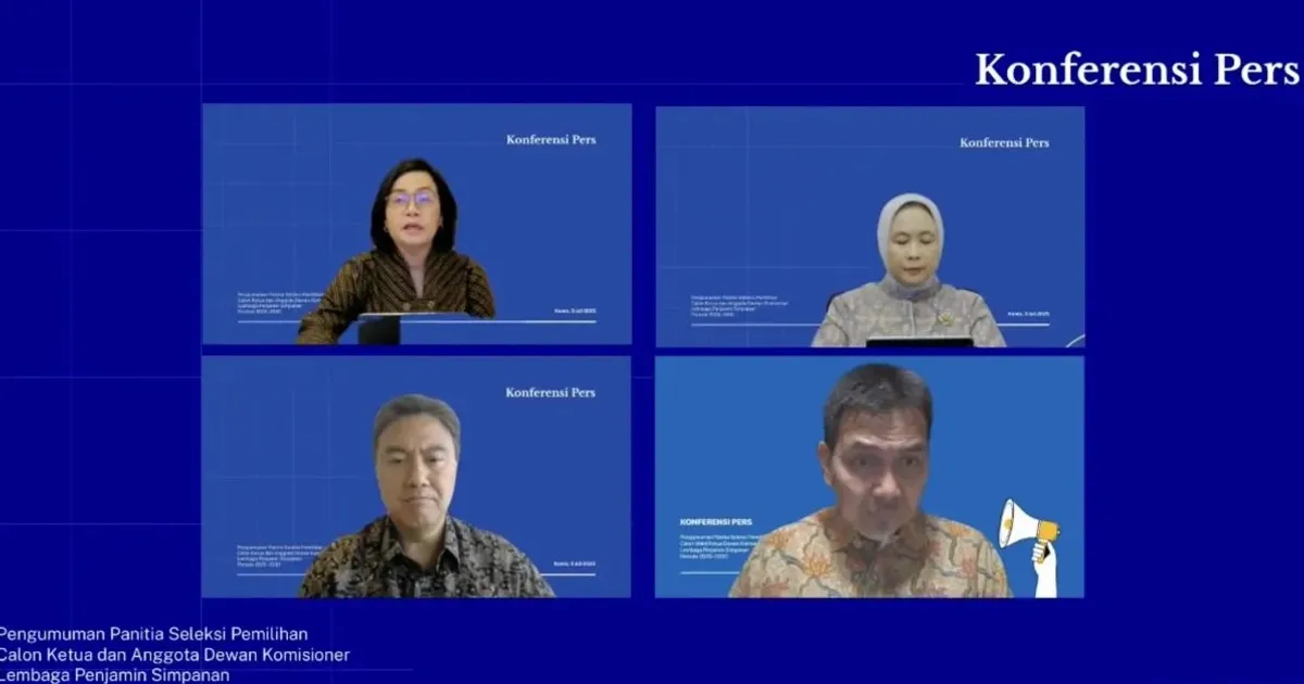 Menkeu Umumkan Pansel Calon Ketua dan Anggota DK LPS 2025-2030